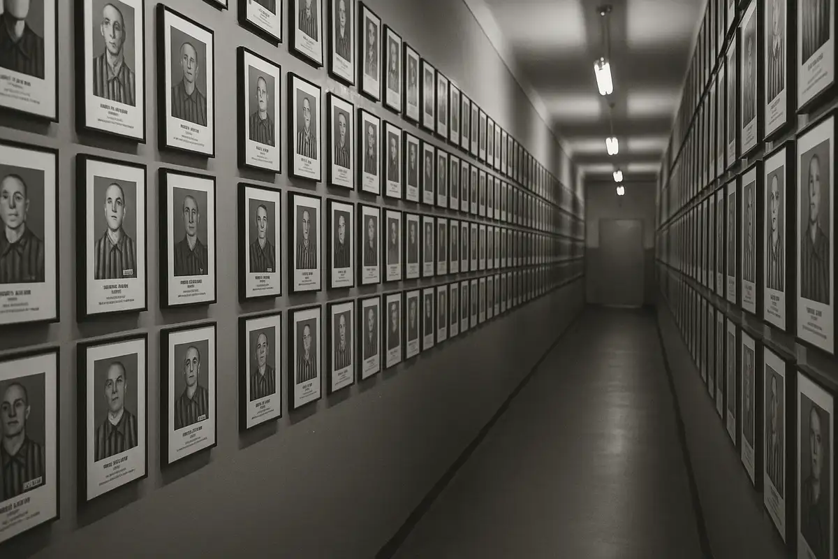 Railway tracks at Birkenau