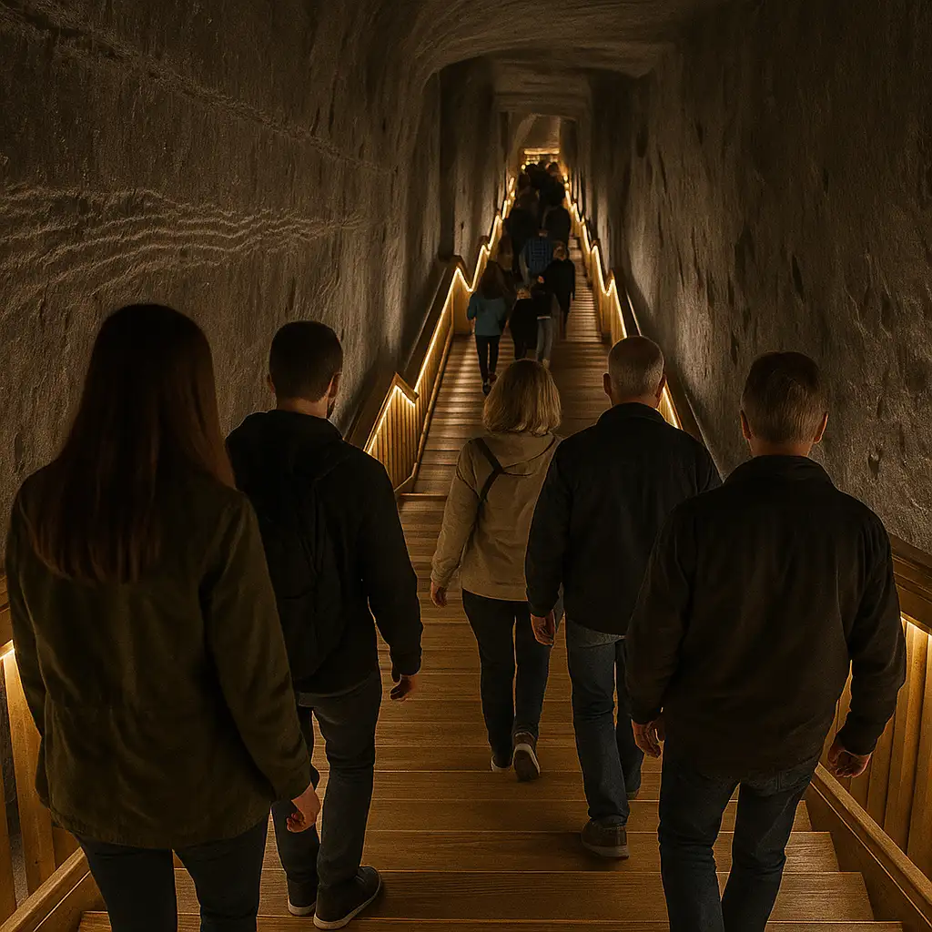 Underground chambers of Wieliczka Salt Mine